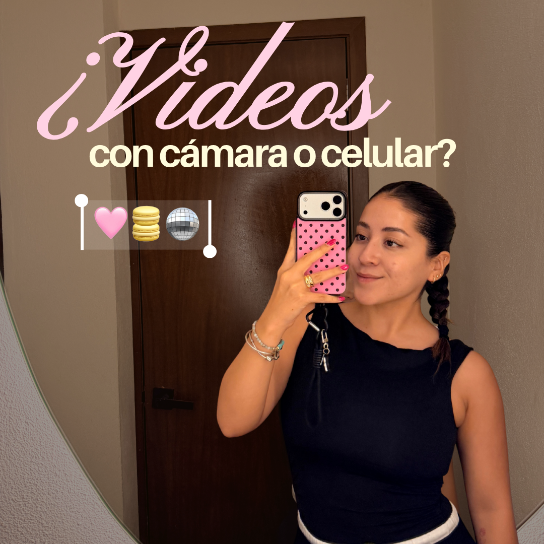 ¿Grabar con cámara profesional o con celular? 📱📸
